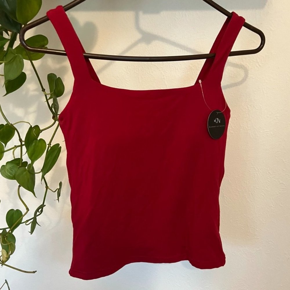 NWT Klassy Network Square Neck Brami Tank Top